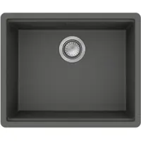 Hansgrohe S53 S530-F500 Einbauspüle 500 mit manueller Ablaufgarnitur, Steingrau