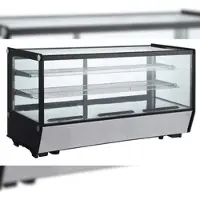 Metro Professional Tisch-Kühlvitrine GCV1200R, 68.6 x 56.8 x 121.9, 207 L, silber / schwarz