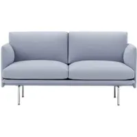 Muuto Outline Studio Sofa 140 cm, vidar 723 / polished aluminium