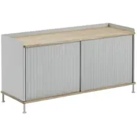 Muuto - Enfold Sideboard 125 x 62 cm, Eiche / grau