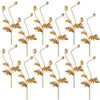 Creativ Green künstliche Pflanze Mohnzweig, 74cm, natur, 12er Set