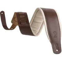 Levys Leathers M26PD-BRN 3" Top Grain Lederriemen Bark Brown auf Cream