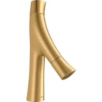 Hansgrohe Zwei-Griff-Waschtischarmatur 80 Axor Starck Organic A 116mm, unver Abl.garn, brush. br