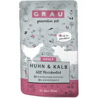 Grau Katze Huhn & Kalb 16x125 g Futter