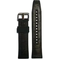 Seiko Leder oder Silikon Lederband mit Krokoprägung und Silikon Unterfutter Silikon/Kautschuk 5 Specialist Leder/Silikon Hybridband R046011J0 - braun