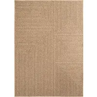 Carpetsale24 In- & Outdoor Teppich Wetterfest im natürlichen Jute-Look, ideal für Wohnzimmer, Küche, Terrasse & Balkon, Grösse: 240x340 cm
