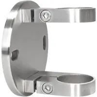 PRIOstahl Wandanker für Rundrohre Ø 42,4mm Pfostenhalter Rohrhalter Geländer aus Edelstahl V2A