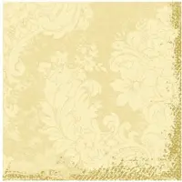 Duni GmbH Zellt.-Servietten 33x33 cm, 3-lagig, Royal Cream | Packung (250 Servietten)
