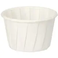 Papstar Dressingbecher, Papier "pure" 35 ml Ø 5 cm, 3,1 cm weiß 5000 Stück