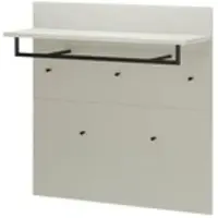 Uno Primo Garderobenpaneel Levi ¦ beige ¦ Holzwerkstoff,Glas ¦ Maße (cm): B: 97 H: 96 T: 30.0