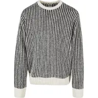 Urban Classics Rundhalspullover "Herren Oversized Two Tone Sweater" 1 Stk.