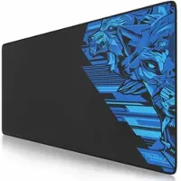 Titanwolf Gaming Mauspad XXL, glattes Stoffgewebe, Speed Mousepad 900 x 400mm große Fläche, Vector Blau