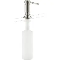 Hansgrohe AXOR Montreux Seifen- und Lotionsspender, Ausladung 91mm, Flascheninhalt 500ml, 42018800, Farbe: Edelstahl-finish