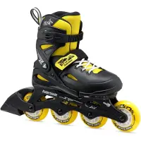 Rollerblade Rollschuhe - Fury - Schwarz/Gelb - Inliner - - 33/38 - Rollschuhe