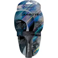 Donic Schildkröt Tischtennis-Schläger Donic-Schildkröt Tischtennisschläger CarboTec 3000, 50% Carbon, 2,1 mm Schwamm, Engery QRC - ITTF Belag, konkav, 758220