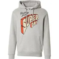 Superdry für Herren. M2014356A Graues North Cali-Kapuzensweatshirt (L), Lässig, Baumwolle