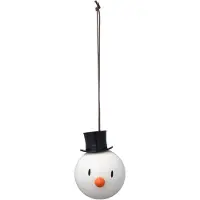 Hoptimist Weihnachtskugeln - Snowman - 2 st. - Dm: 5 cm - Weiß - - One Size - Dekoration