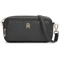 PVH Tommy Hilfiger Damen Crossbody Bag Tasche Daily Mono mit Außentasche, Schwarz (Black), Einheitsgröße