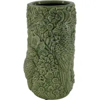 Intratuin Vase Papagei , grün , Keramik , Maße (cm): B: 15,5 H: 28