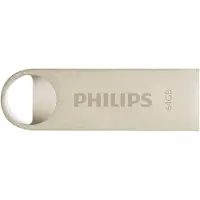 Philips Moon Edition 2.0, 64 GB, USB Type-A, 2.0, Capless, 5.4 g, Silver