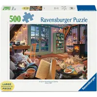 Ravensburger Erwachsenenpuzzle 500 Large Pieces - Gemütliche Leseecke