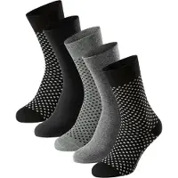 Schiesser Herren Socken, 5er Pack - "Bluebird", Baumwoll-Mix, uni/gemustert