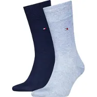 Tommy Hilfiger Socken "TH MEN SOCK CLASSIC 2P" 2 Paar, Mit eingestricktem Flag-Logo