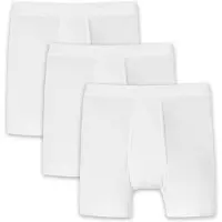 Schiesser Herren Boxershorts mit Eingriff , 3er Pack - "Essentials", Unterhose, Doppelripp, Baumwolle