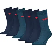 Levi's Levis Socken "LEVIS REGULAR CUT BATWING LOGO 6P RECYCLED CO ECOM" Packung, 6 Paar, 6 Stk. tlg. mit breitem Logobund
