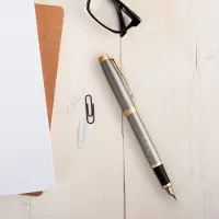 Parker IM Füller - Linkshänder (Metall gebürstet)