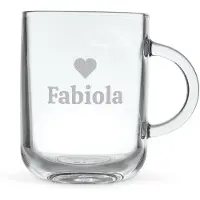 Yoursurprise Teeglas mit Gravur - runde Form