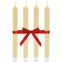 Relaxdays 4x LED-Stabkerzen