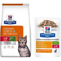 Hill's Pet Nutrition Hill's Prescription C/D Urinary Stress + Metabolic + Weight Care Katzenfutter | 1,5 kg