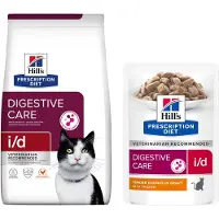 Hill's Pet Nutrition i/d Trockenfutter für Katzen mit Huhn zur Unterstützung der Verda 8 kg Futter