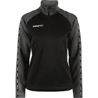 Craft Trainingsjacke Squad 2.0 Half Zip Damen Black Granite-XXL