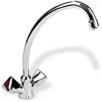 Sanitop-Wingenroth Zweigriff Niederdruck Küchenarmatur Wasserhahn Chrom