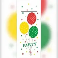 Mank Besteckservietten aus Airlaid, Party Ballons in Rot-Grün "Pub", 40 x 33 cm, 75 Stück - Bestecktaschen Pocket-Napkins
