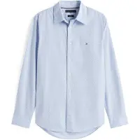 Tommy Hilfiger Langarmhemd "FLEX POPLIN MINI PRINT Regular Fit SHIRT" regular fit, Kentkragen