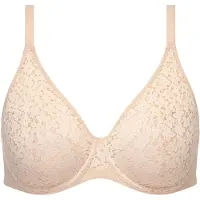 Chantelle Bügel-BH "NORAH", Damen, Gr. 85, Cup C, rosa (golden beige), Obermaterial: 71% Polyamid, 29% Elasthan, BHs Bügel-BH, weiche Spitze, blickdichtes Gewebe