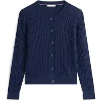 Tommy Hilfiger Strickjacke WW0WW43329 Dunkelblau Regular Fit