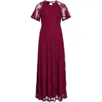 Vila Vifemma Kurzarm Maxikleid