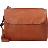 Harold's Leder Umhängetasche Schultertasche Submarine Shoulderbag Flap Cognac braun