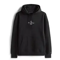 Tommy Hilfiger Hoodie "OUTLINE FLAG SCRIPT HOODIE", Herren, Gr. L, schwarz, Sweatware, Obermaterial: 100% Baumwolle, Rippbündchen, Sweatshirts Hoodie, mit kontrastfarbener Stickerei