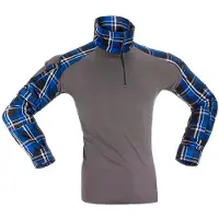 Invadergear Flannel Combat Langarm-t-shirt