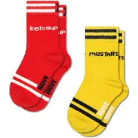 Happy socks Socken Kids 2er-Pack Ketchup Socks Kinder Red Yellow-Schuhgröße 24 - 26