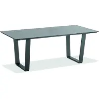 Niehoff Noah Tisch Aluminium Trapezkufe Anthrazit/HPL