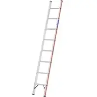 Hymer Sprossenanlegeleiter, 8 Sprossen, Länge 2,45 m, Reichhöhe 3,37 m, Gewicht 4,2 kg