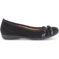 Gabor Ballerina "Eleganter Ballerina", Damen, Gr. 40, schwarz, Schuhe Ballerina