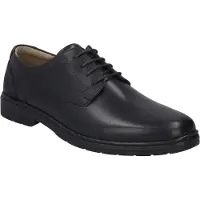 Josef seibel Schnürschuh "Alastair", Herren, Gr. 47, Leder, schwarz, Glattleder, unifarben, Schuhe Schnürschuh, im leichten Used-Look, Freizeitschuh, Halbschuh, Schnürschuh