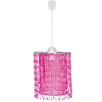 ETC Hängelampe Hängeleuchte Kinderzimmerleuchte Pendellampe Leuchte Spielzimmer, Fernbedienung Farbwechsler Kristallbehang, 1x LED 8,5W 806Lm warmweiß, DxH 22,5x129cm
